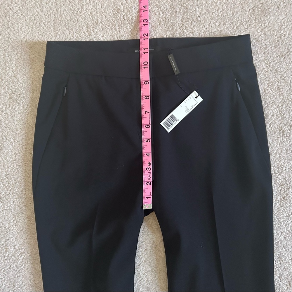 NWT $228 ELIE TAHARI LEENA WOOL BLEND PANTS BLACK SIZE 2 - Picture 7 of 9